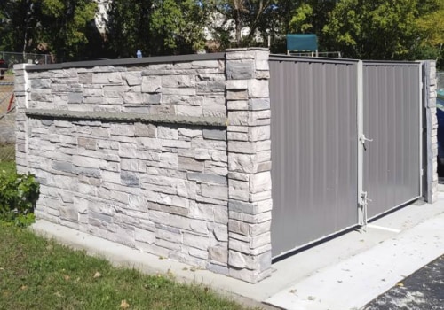 How to design a dumpster enclosure?