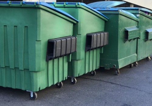 What is the most common dumpster size?